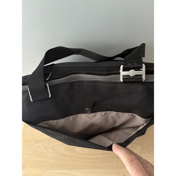 Baggallini Tote Bag Womens Black Nylon Zipper Shoulder Work Travel Shopper Large - Picture 8 of 14